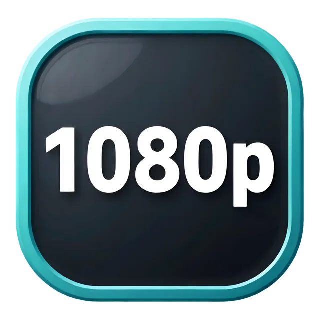 1080p (Dark) badge, transparent PNG