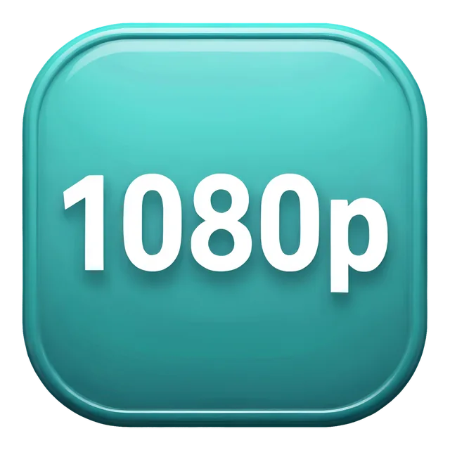 1080p (Teal) badge, transparent PNG