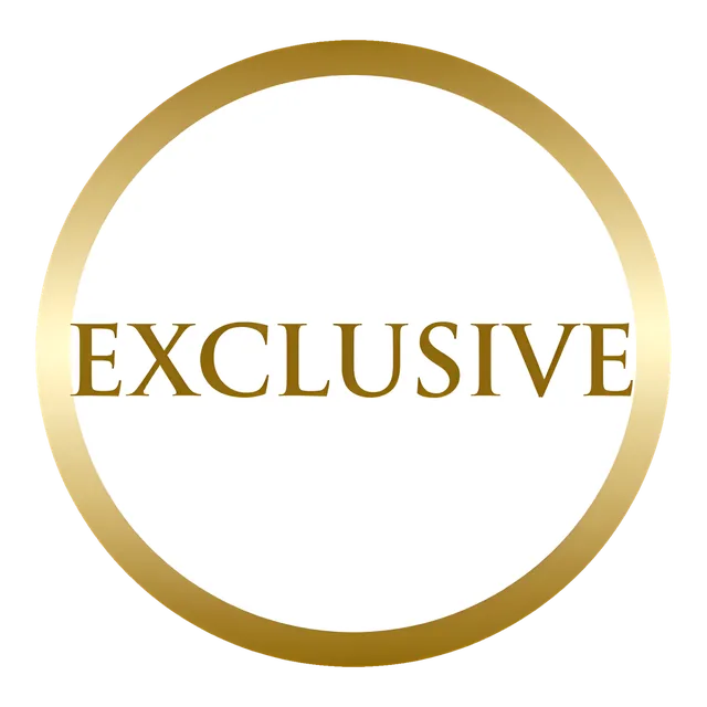 Exclusive (Coin) badge, transparent PNG
