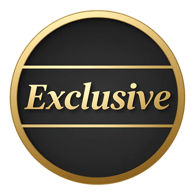 Exclusive (Ring) badge, transparent PNG