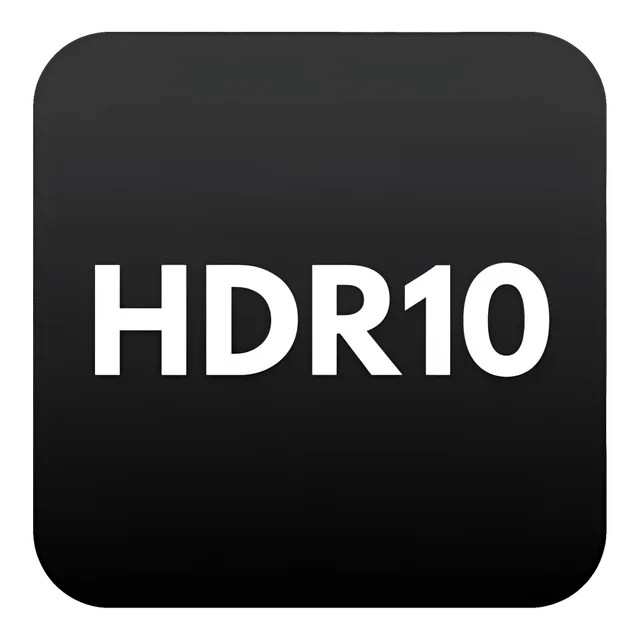 HDR10 badge, transparent PNG