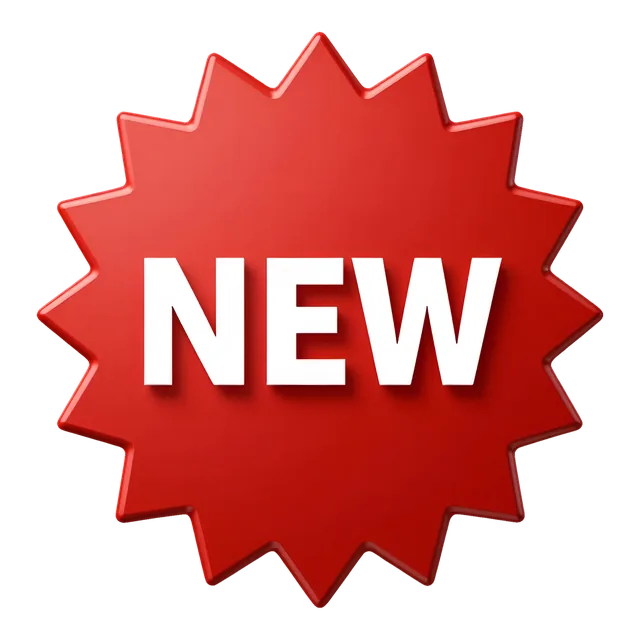 NEW Starburst badge, transparent PNG