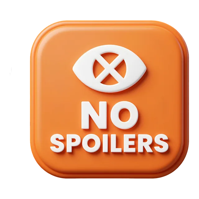 No Spoilers badge, transparent PNG