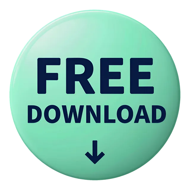 Free Download (Circle) button, transparent PNG