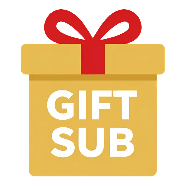 Gift Sub button, transparent PNG
