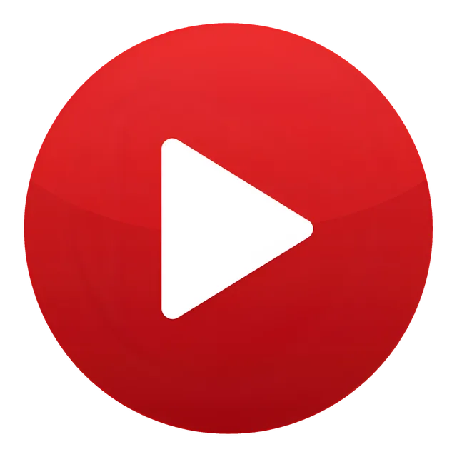 Play button, transparent PNG