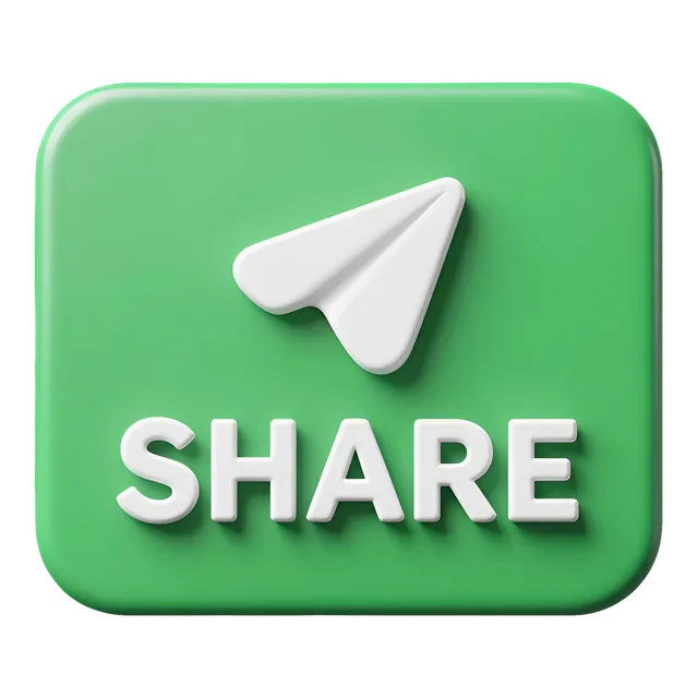 Share (Paper Plane) button, transparent PNG