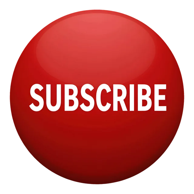 Subscribe button, transparent PNG