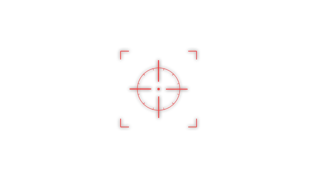 Crosshair Reticle Frame, transparent PNG