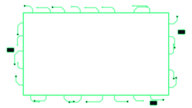 Circuit Tech webcam frame, transparent PNG