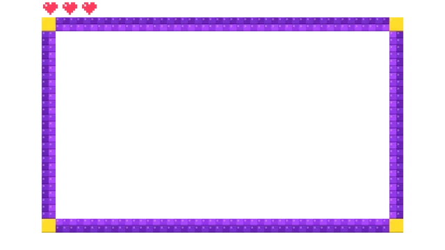 Pixel 8-Bit webcam frame, transparent PNG